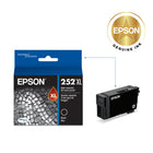 Epson T252 Ink Cartridge - High Capacity - Black-Worry-free handling - smudge, fade and water resistant prints 