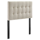 Modway Lily Upholstered Twin Size Headboard - Dove-Chenille Fabric Upholstery