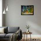 Toronto Canada Old City New City - Framed Canvas - 35" x 27"-Ready to hang - arrives fully assembled