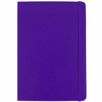 JAM Paper Hardcover Large Journal Notebook with Elastic - 70 Lined Sheets - 5 7/8" x 8 1/2" - Purple-Colour: Plum Purple | Be stylish and organized with a colourful note book.