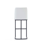 Manhattan Comfort Serena 17.71" Modern Leatherette Upholstered Barstool - White-22.04" L x 22" W x 40.55" H