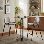 Zuo Desi Counter Stool - Beige/Walnut - Set of 2-Assembly required