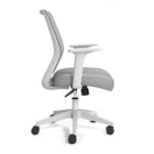 Staples Essentials Mesh Back Fabric Task Chair - Grey-Tilt with adjustable tension control for comfort

