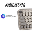 Logitech POP Keys Wireless Mechanical Keyboard with Customizable Emoji Keys - Mist-Yours for the long haul: Express yourself to your heart’s content with this wireless external keyboard, featuring 3-year battery life and keys engineered to endure up to 50 million strokes