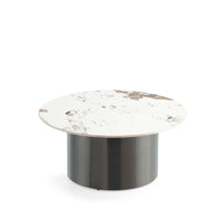 Manhattan Comfort Alondra 31.49" Modern Glam Coffee Table - Black-Modern Coffee Table for Living Room Use