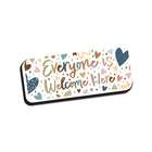 Ashley Productions Magnetic Whiteboard Eraser - Everyone is Welcome - 6 Pack-Built in magnet for easy use on magnetic whiteboards