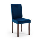 Modway Prosper 5-Piece Upholstered Velvet Dining Set - Cappuccino Navy-Solidly Constructed