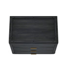 Manhattan Comfort Evelyn 32" Modern 3-Drawer Nightstand - Charcoal Grey-30 Day Limited Manufacturer's Warranty