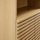 Modway Render Tall Bathroom Storage Cabinet - Oak-Wood Grain Laminate