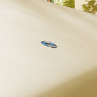 Outsunny 10' L x 10' W Gazebo Replacement Canopy Top - Beige-Fasteners to easily attach to gazebo
