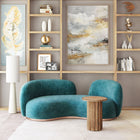 Zuo Afinato Side Table - Brown-Dimensions: 17.3" L x 17.3" W x 22.0" H