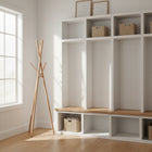 Decent Living Porte-manteaux en bois - Beech-Dimensions du produit : L500 mm x H1740 mm