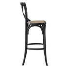 Modway Gear Bar Stool - Black-Weight Capacity: 330 lbs.