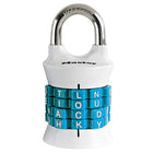 Master Lock 4-Letter Vertical Set-your-own Combination Lock-Separate sheet included for suggested password combination list