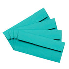 JAM Paper Enveloppes Brite Hue en papier recyclé à fermeture gommée, 4 1/8 x 9 1/2 po, bleu mer, 1000/paquet-Ouverture : livret