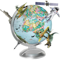 Replogle Globe 4 Kids 10" Illuminated Globe With Augmented Reality-Effective tool to engage kids in the study of geography