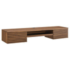 Modway Render 60" Wall Mount Wood Office Desk - Walnut-Mid-Century Office Desk