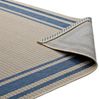 Modway Rim Solid Border Indoor/Outdoor Area Rug - 5 ft W x 8 ft L - Blue/Beige-8