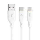Amaze 4' USB-A to C Cable - White -60W Fast Charging: Delivers reliable power for phones, tablets, and laptops