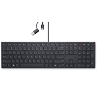 Dell  KB525C Pro Silent Wired Collaboration Keyboard - US English-Limit distractions on this low profile, full size keyboard designed for a quiet and comfortable typing experience