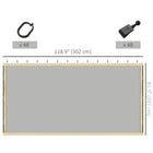 Outsunny Replacement Mosquito Netting for Gazebo 10' L x 10' W - Beige-Fits most 4-panel 10' x 10' (3x3m) gazebos   
