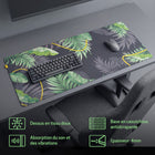 ONEofZERO Grand sous main premium - antidérapant fond en caoutchouc -  Lush Jungle green-7