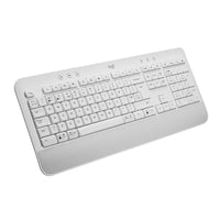 Logitech Signature K650 Comfort Full-Size Wireless Keyboard with Wrist Rest - Off-White-All day comfort: Integrated soft-touch keyboard palm rest meets deep-cushioned keys with that instantly familiar feeling for a satisfying typing experience