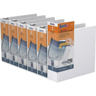 QuickFit View Binder - D Ring - 3" - White - 6 Pack (87050-06)-3 Ring Binder