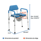 Journey - Chaise d’aisance 3-en-1 SoftSecure avec Microban-8
