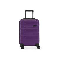 Swiss Mobility SEA Hardside Carry-on Luggage - Purple-Double 360-degree spinner wheels for smooth & quiet rolling