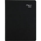 Mead - Cahier de rendez-vous hebdomadaire/mensuel Contempo 2026 - 10 7/8 po H x 8 1/4 po l - noir - bilingue-12 mois avec onglet : janvier 2026 à décembre 2026