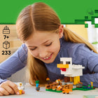 LEGO Minecraft Chicken Farm-Includes Chicken Fan, baby zombie, fox, cold chicken and baby chicken characters
