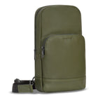 Champs - Onyx Sac Sling en Cuir - Kaki-Poche intérieure à fermeture éclair RFID