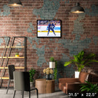 Mark Scheifele Winnipeg Jets - Framed Canvas - 31" x 22"-Officially licensed by the NHL and NHLPA
