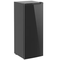 HOMCOM Compact Upright Freezer for Home - 7.0 cu. ft. - Black-Dual-mode design switches between fridge and freezer effortlessly