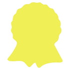 JAM Paper - Rouleaux d'étiquettes standard - en forme de ruban - 1 5/8 x 2 - jaune fluo - 125 étiquettes/rouleau-Taille : en forme de ruban (1 5/8 x 2 pouces) | Les étiquettes imprimables sont faciles à créer et à personnaliser.