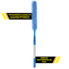Gritt Commercial - Brosse flexible de 22 po - Manche en microfibre et chenille - Manche de 20 po-Les fibres en microfibre de qualité supérieure capturent davantage de poussière grâce à leur plus grande surface