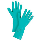 Ansell SAX986 Chemical Resistant Gloves, Nitrile, 11 Mils, 13"L, Green, Size 9, 36 Pack-Length: 13"