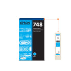 Epson T748 Ink Cartridge - Standard Capacity - Cyan-Worry-free handling - smudge, fade and water resistant prints 