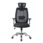 TygerClaw Professional Air Grid High Back Mesh Chair with Headrest, 23.2" x 26.8" x 11.8", Black-Breathable mesh back lets air flow so you stay cool, even during marathon work sessions