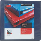 Staples – Reliure de présentation robuste à anneaux en D - 3 po - Bleu-Anneaux ronds montés à l'arrière permettant aux pages de reposer à plat