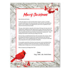 Geographics Winter Cardinal Letterhead - Red Foil - 8.5" W x 11" H - 40 Pack-4