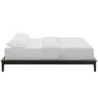 Modway Lodge Wood Full Platform Bed Frame - Cappuccino-Slatted LVL Wood Support System