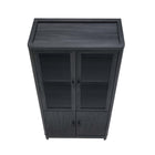 Manhattan Comfort Jodie 31" Mid-Century Modern Bookcase - Charcoal Grey - Set of 3-Home Assembly Required. All Hardware Included