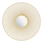 Zuo Glow Round Mirror - Gold-Dimensions: 1.0" L x 35.0" W x 35.0" H