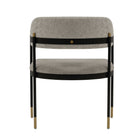 Manhattan Comfort - Lot de 2 fauteuils de salle à manger modernes Lia 24,8 po en chenille, coloris pierre-Livré chez vous entièrement assemblé Aucun assemblage requis
