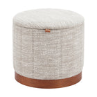 Zuo Fije Storage Ottoman - Grey-Rubber feet help prevent floor scratches