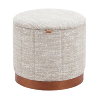 Zuo Fije Storage Ottoman - Grey-Rubber feet help prevent floor scratches