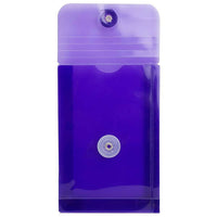 JAM Paper Plastic Envelopes with Button and String Tie Closure, Open End, 4.25 x 6.25, Purple Poly, 2 sets of 12 (473B1pug)-Size: 4.75" x 6.5"