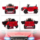 Qaba 12V Licensed Dodge RAM 3500 Electric Kids Ride on Car - Red-Both parental remote and kid's manual control for versatile, safe fun 